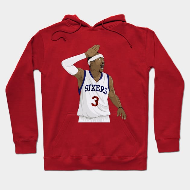 Allen Iverson Hoodie by Sgt_Ringo